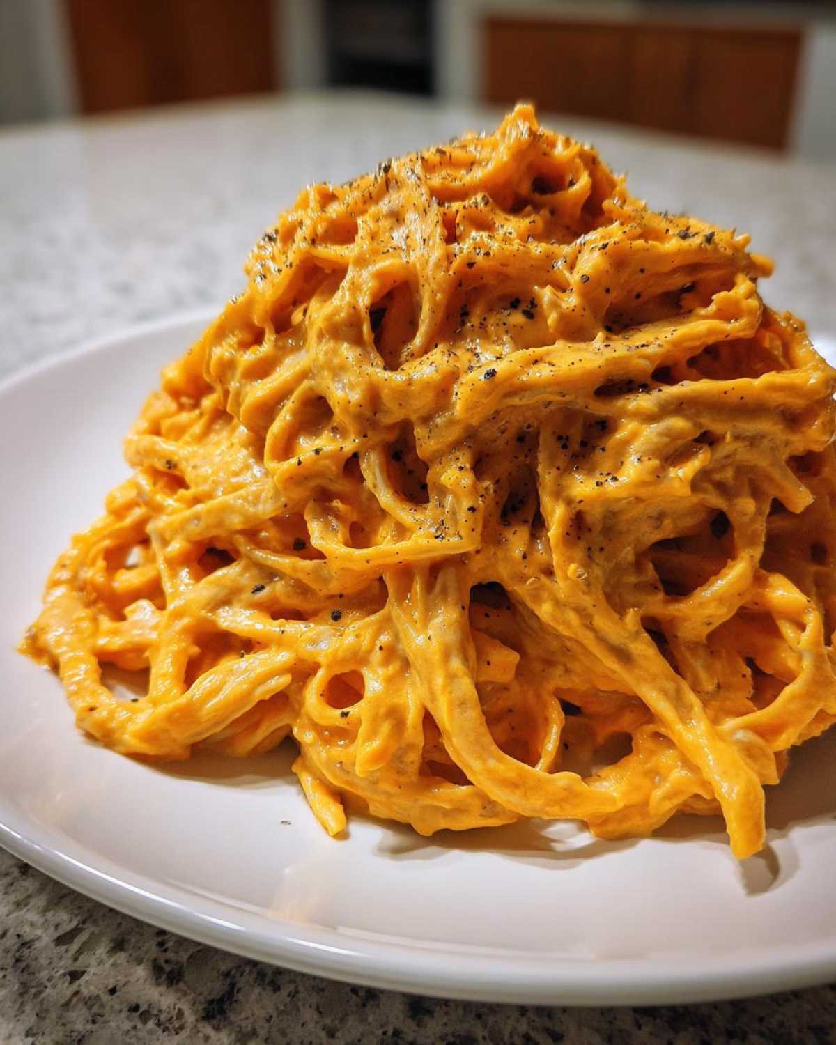 Pumpkin Alfredo Pasta - detail 3