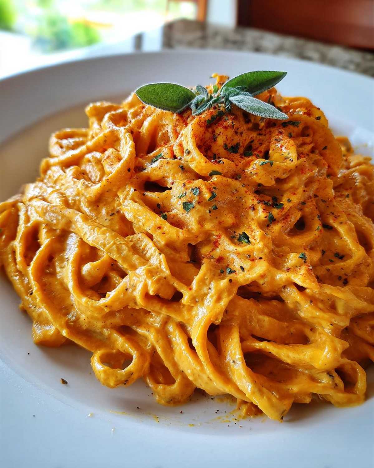 Pumpkin Alfredo Pasta - detail 4