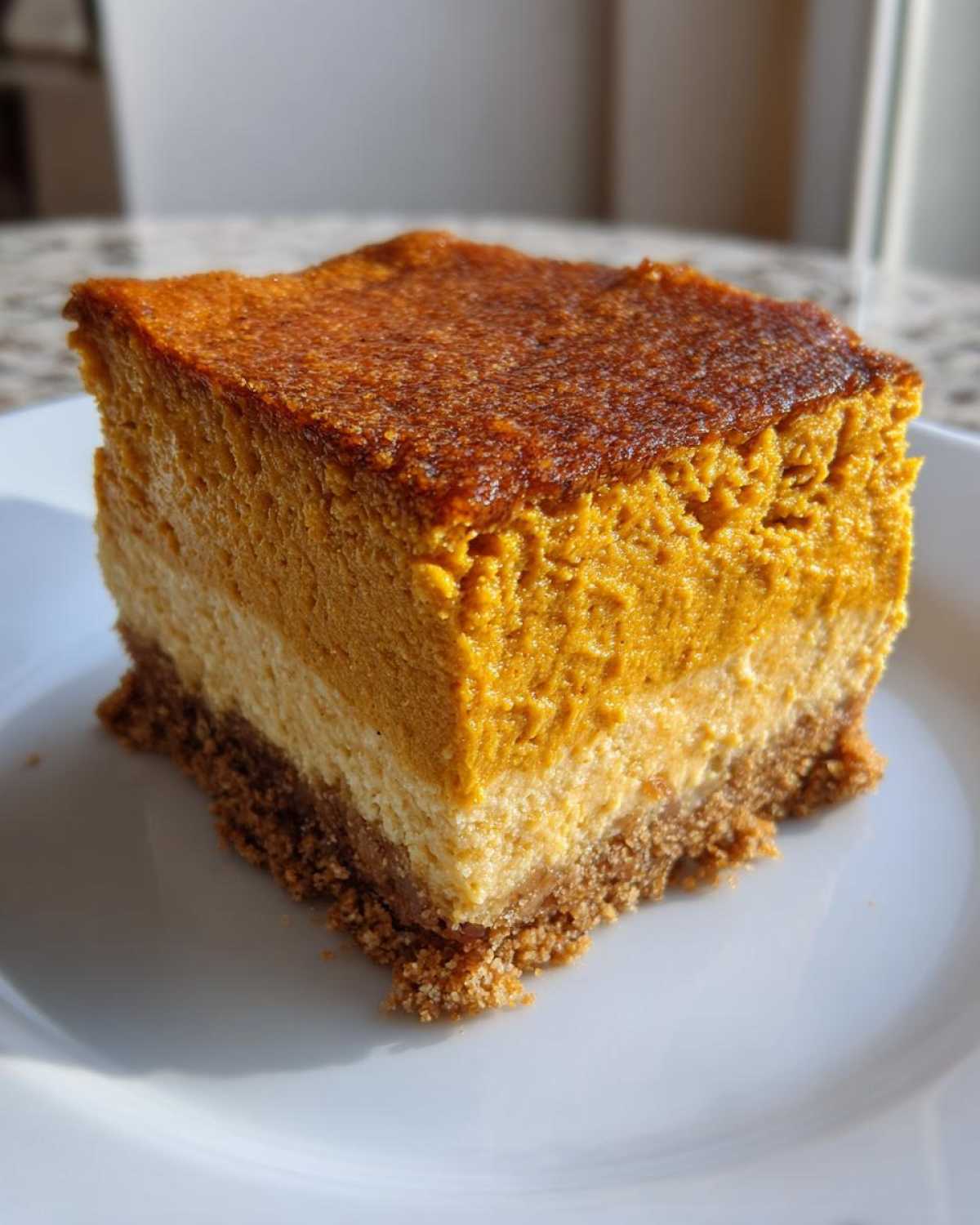 Pumpkin Pie Cheesecake Bars - detail 2
