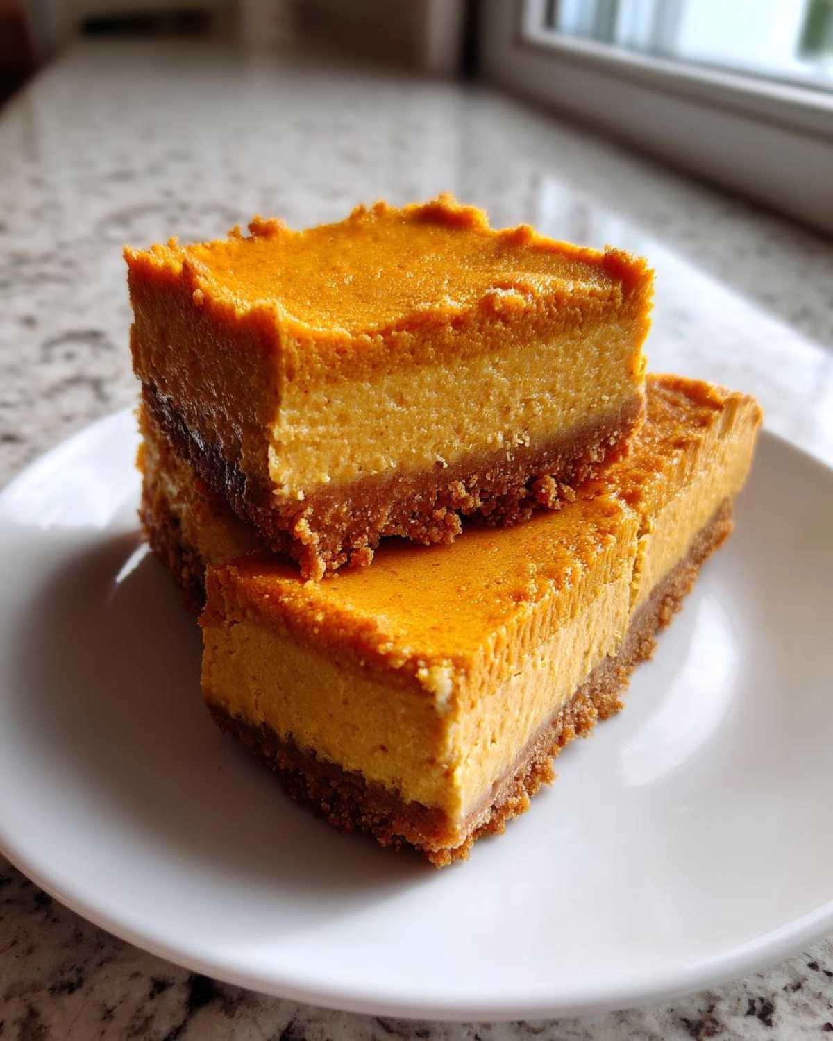 Pumpkin Pie Cheesecake Bars - detail 3
