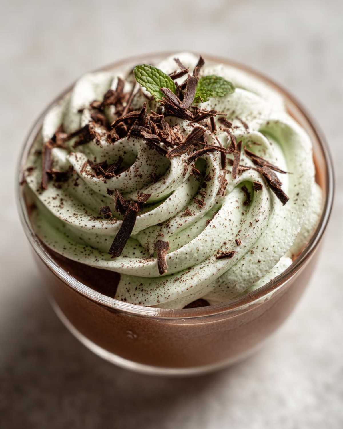 Rich Chocolate Peppermint Mousse - detail 2