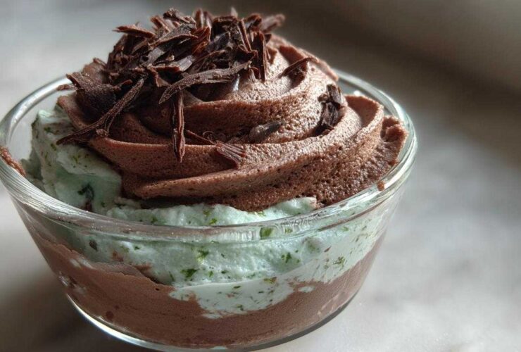 Rich Chocolate Peppermint Mousse