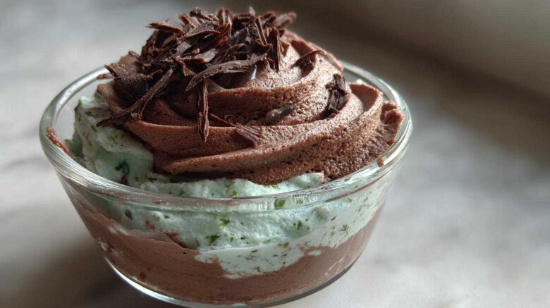 Rich Chocolate Peppermint Mousse