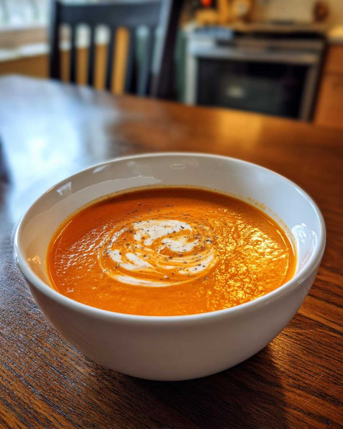 Roasted Red Pepper Bisque - detail 2