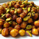 Roasted Spicy Pistachio Chickpeas