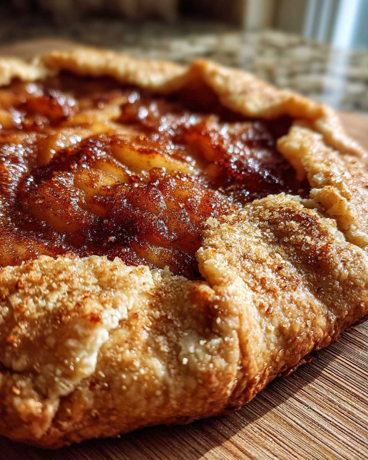 Rustic Spiced Pear Galette - detail 1