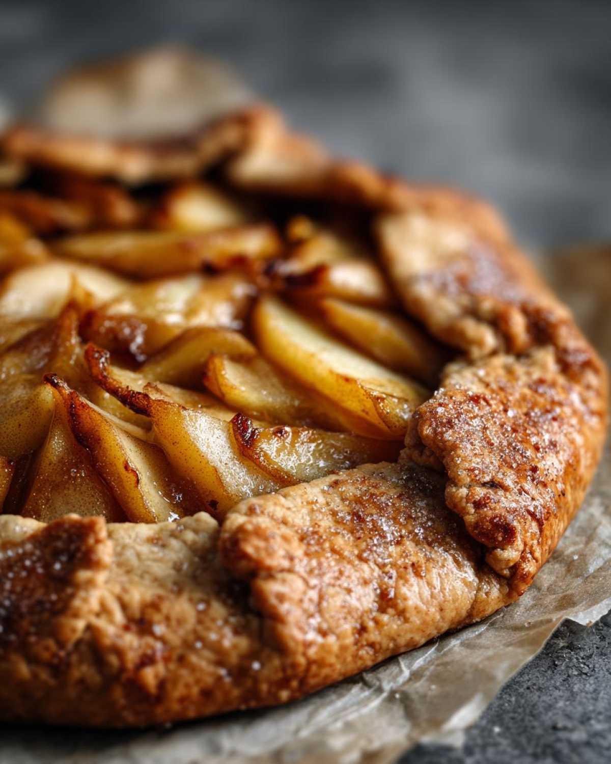 Rustic Spiced Pear Galette - detail 3