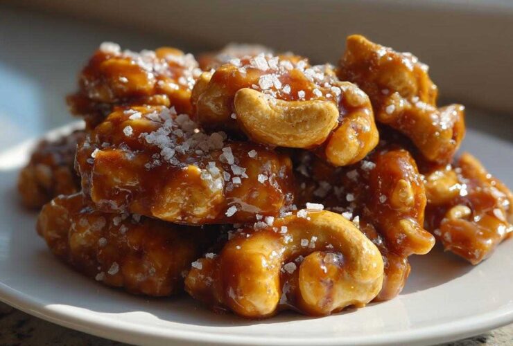 Salted Cashew Caramel Clusters