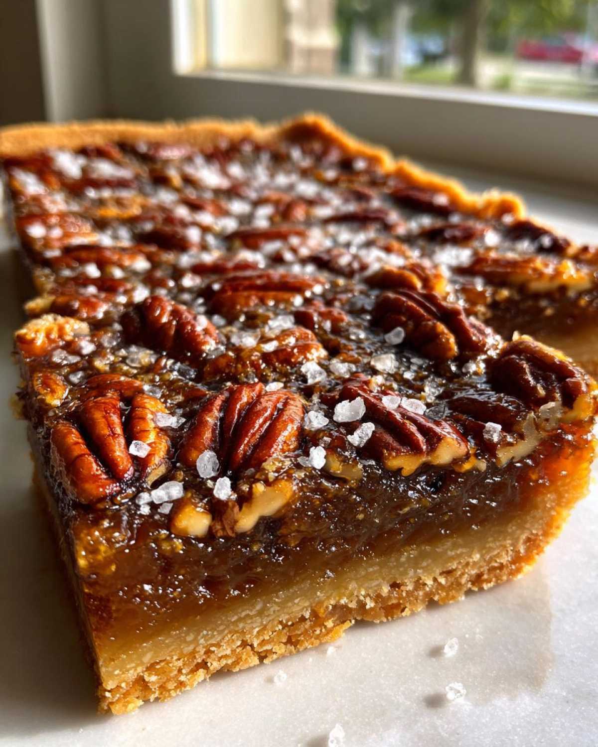 Salted Pecan Pie Bars - detail 1