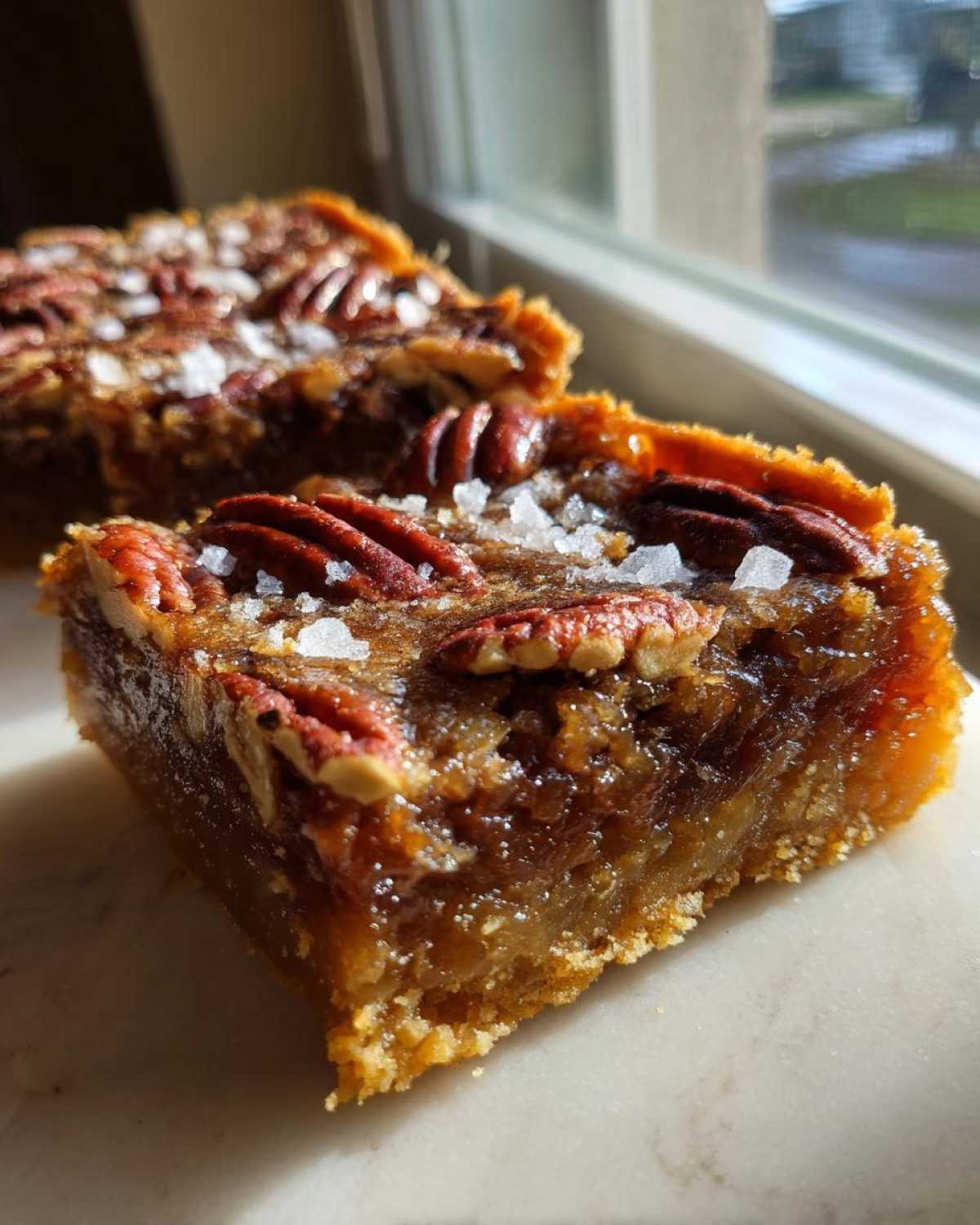 Salted Pecan Pie Bars - detail 3
