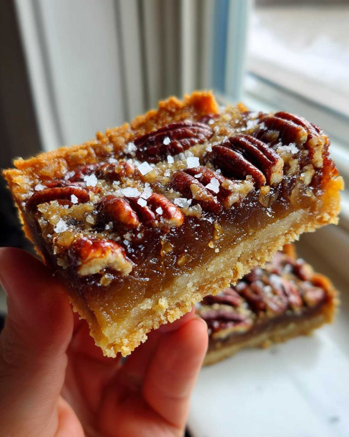 Salted Pecan Pie Bars - detail 4
