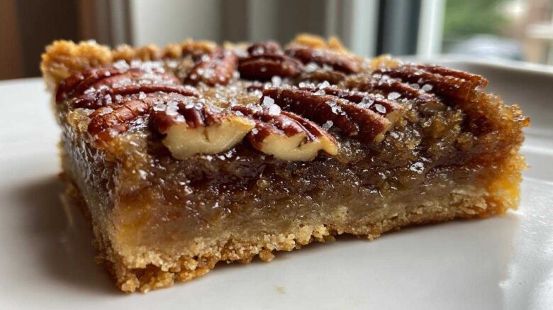 Salted Pecan Pie Bars