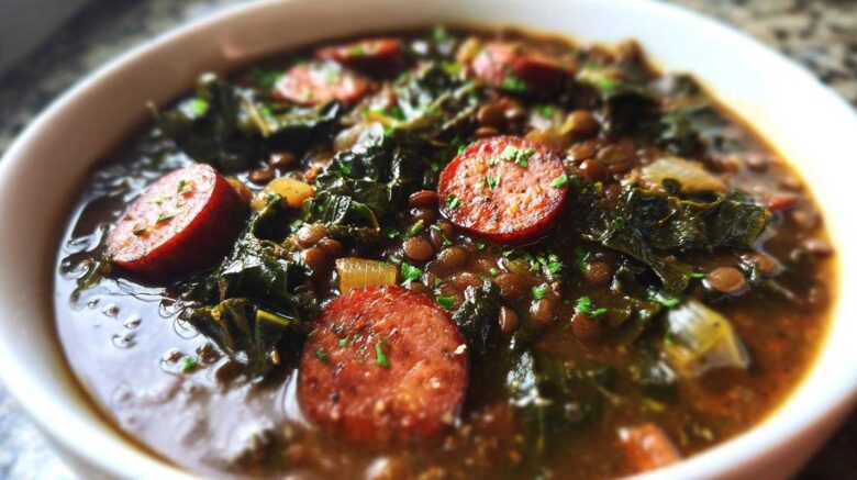 Sausage Kale Lentil Stew