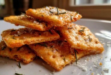 Savory Cheese and Herb Crackers