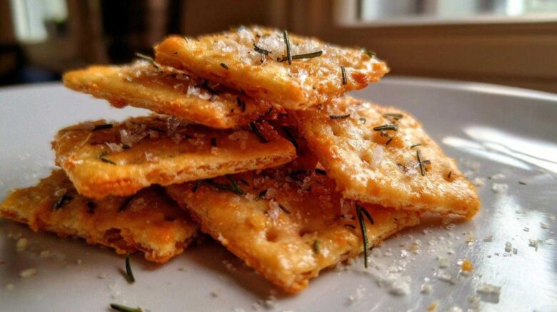 Savory Cheese and Herb Crackers
