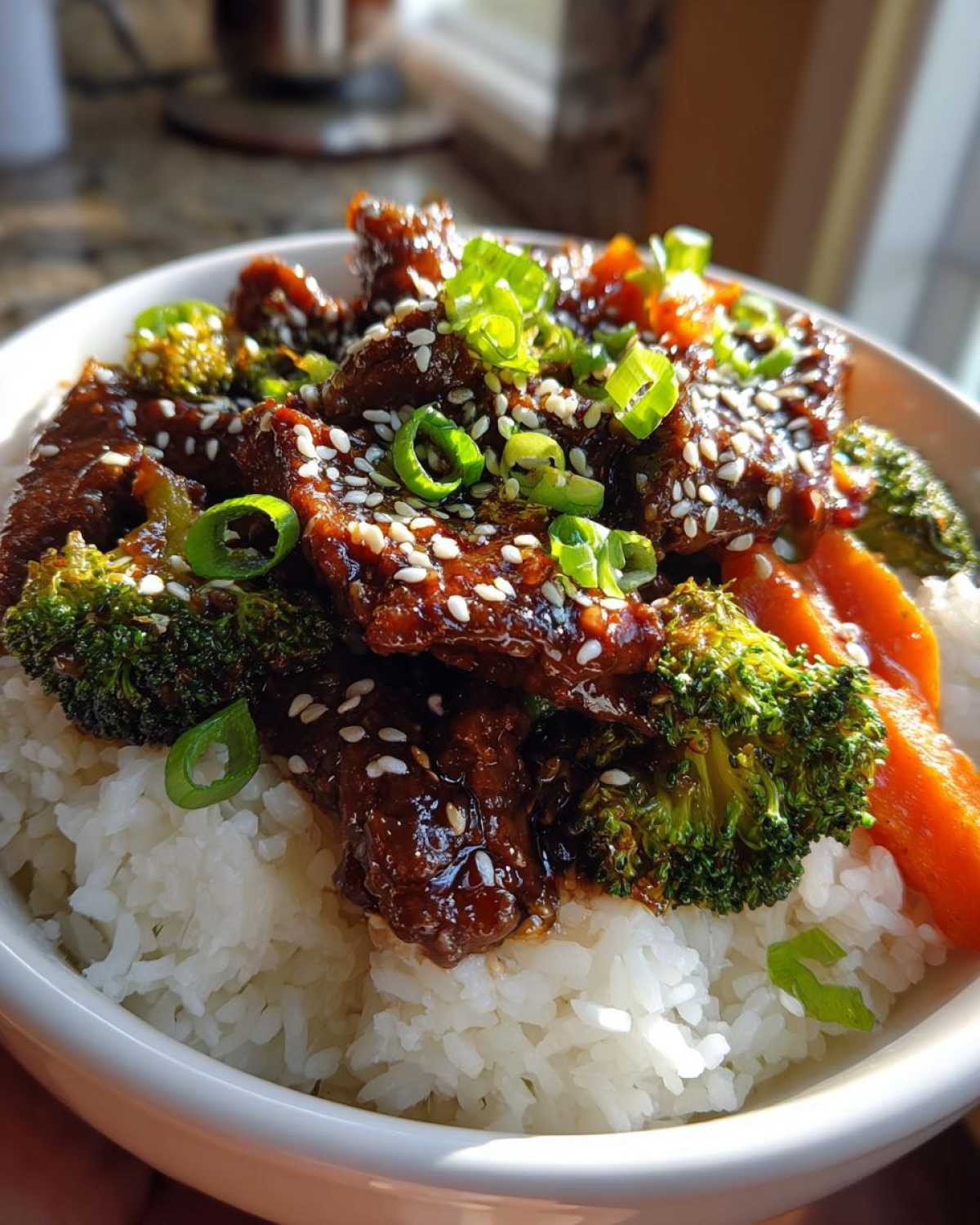 Sesame Ginger Beef Bowl - detail 4