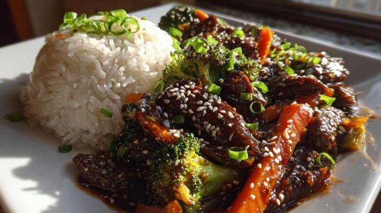 Sesame Ginger Beef Bowl