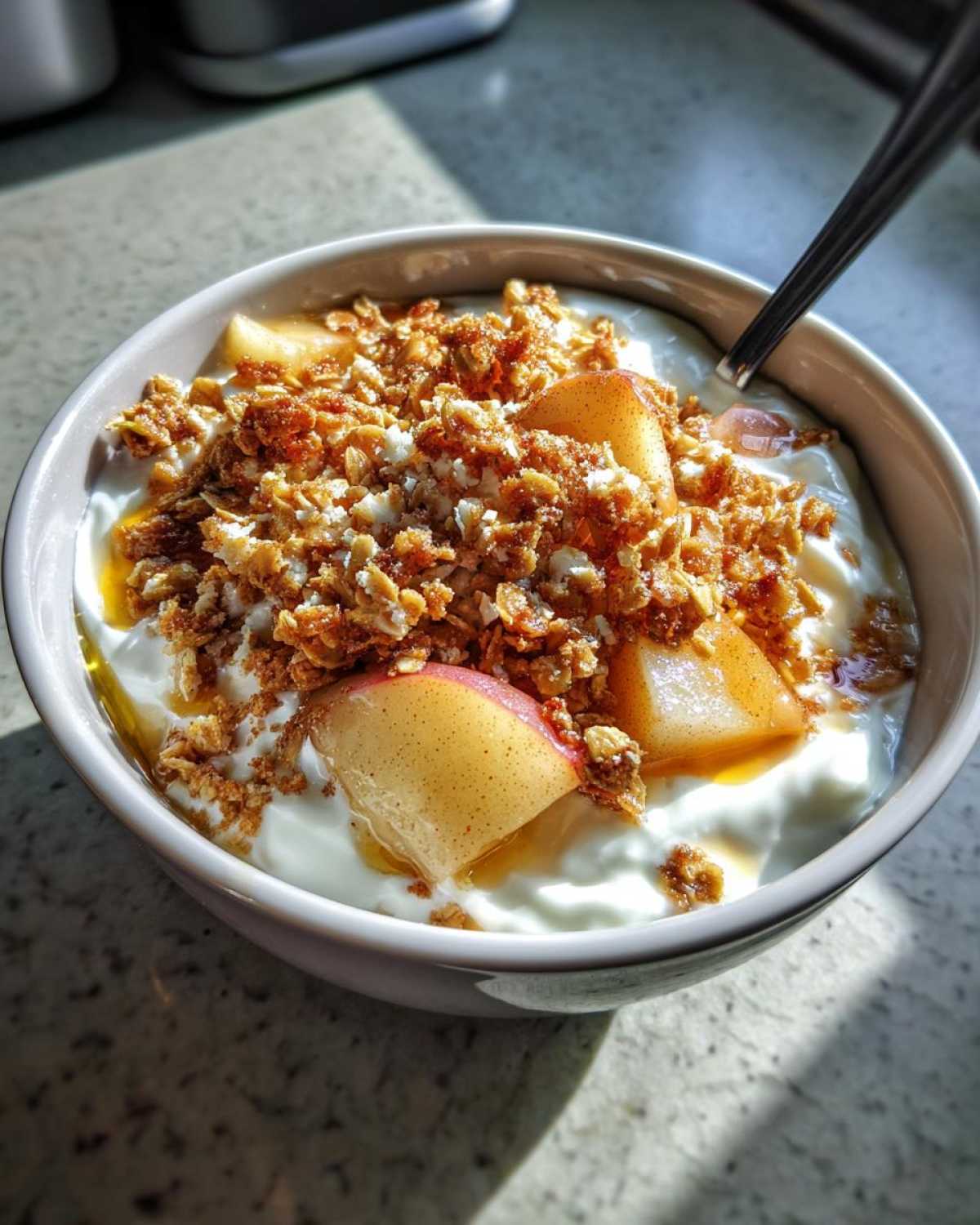 Spiced Pear Granola Yogurt Bowl - detail 2
