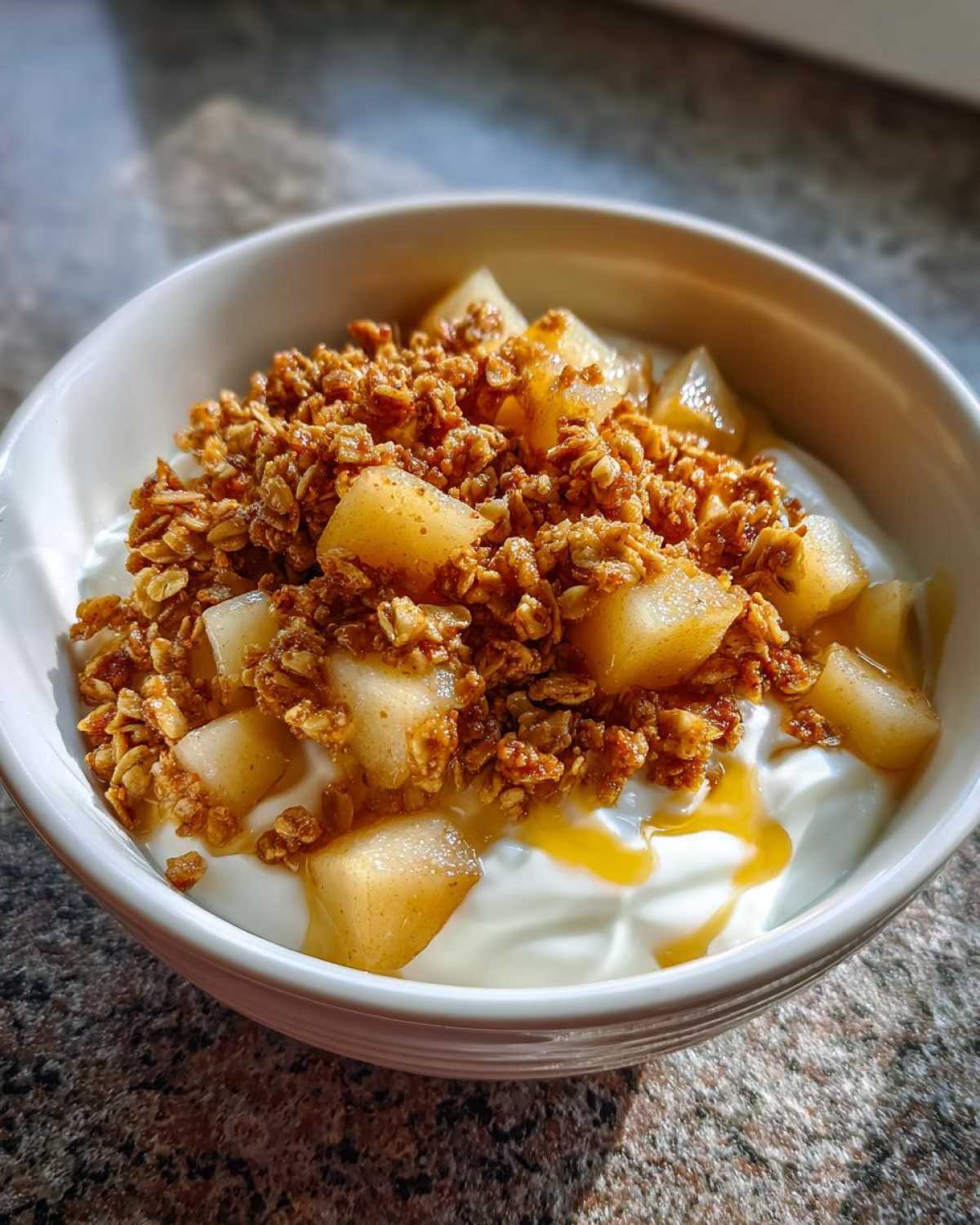 Spiced Pear Granola Yogurt Bowl - detail 3