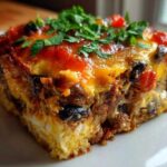Spicy Huevos Rancheros Breakfast Bake