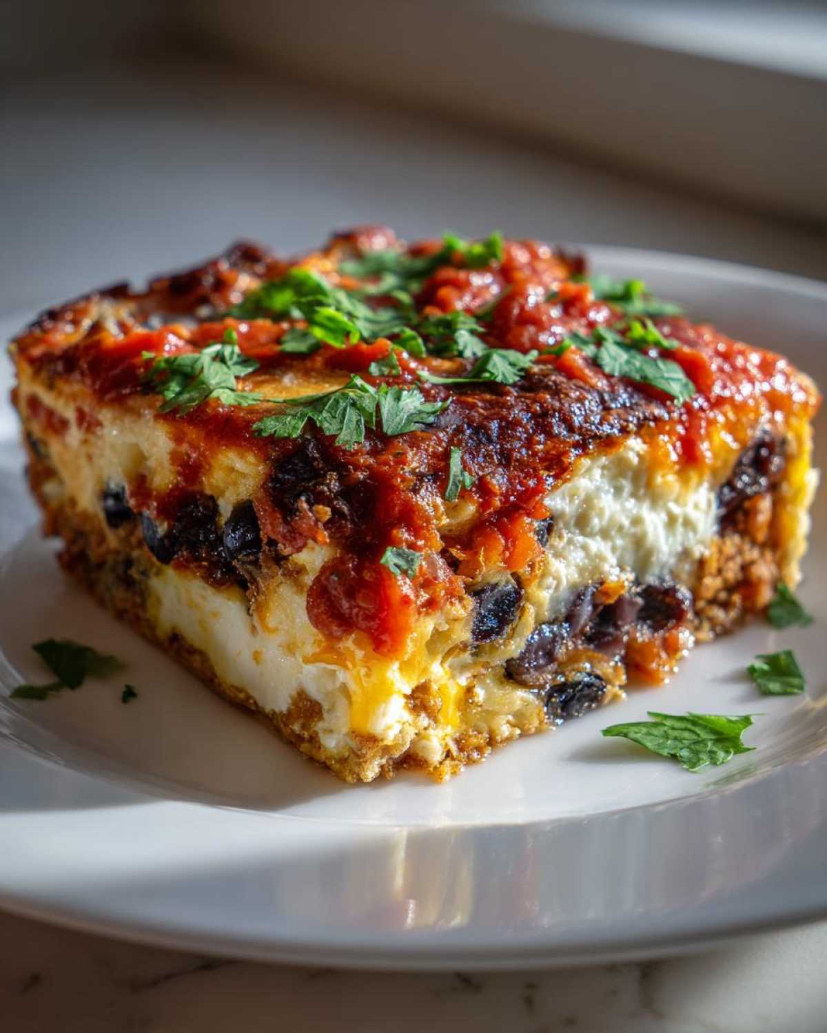 Spicy Huevos Rancheros Breakfast Bake - detail 2