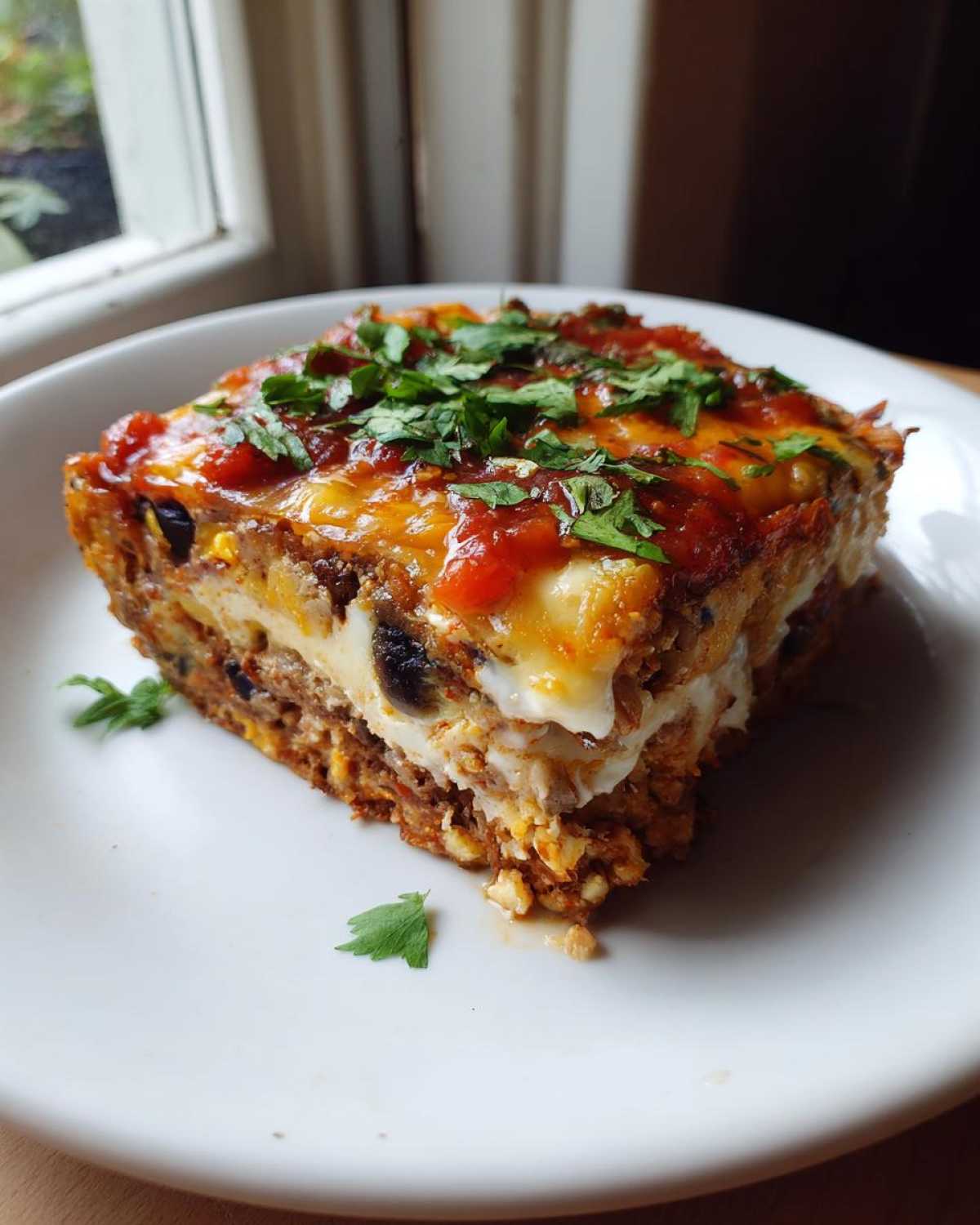 Spicy Huevos Rancheros Breakfast Bake - detail 3