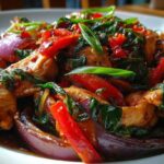 Spicy Thai Basil Chicken Stir Fry