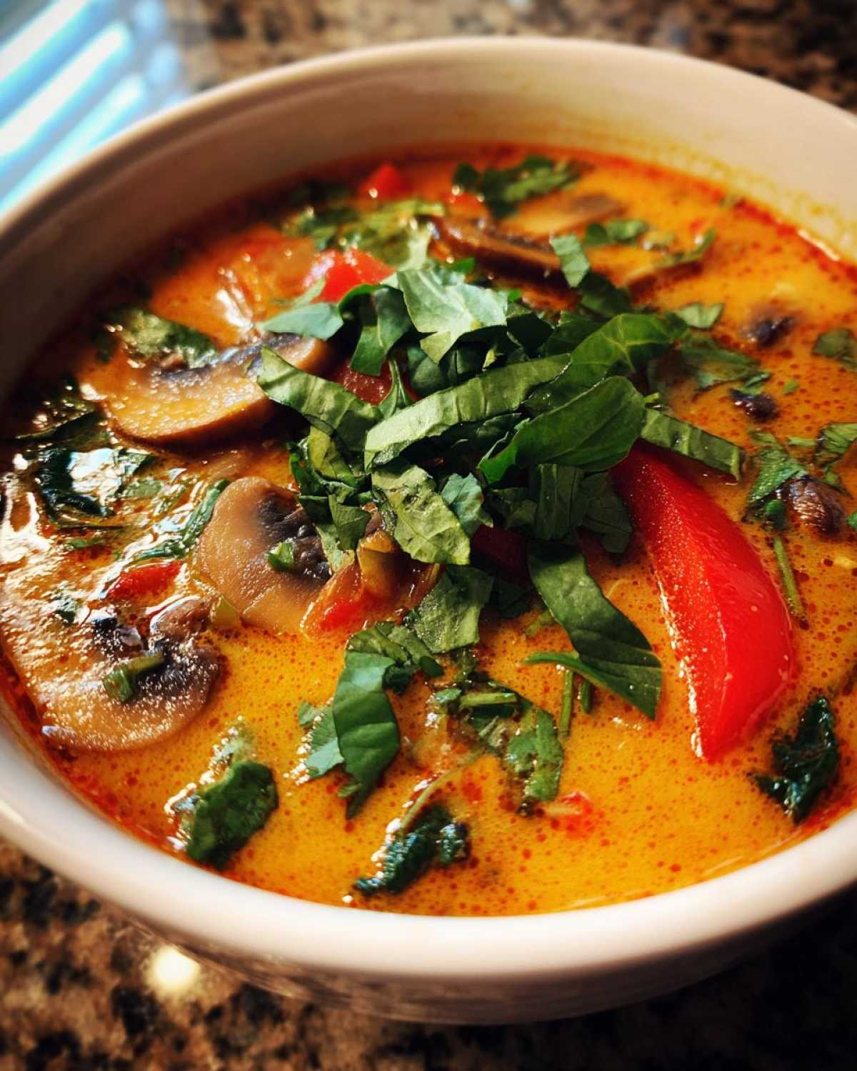 Spicy Thai Coconut Curry Soup - detail 3