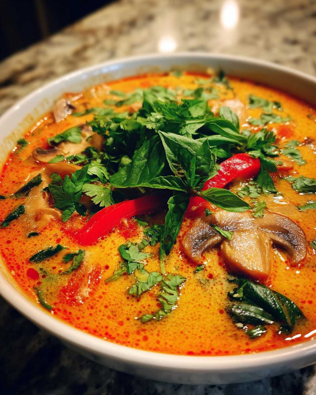 Spicy Thai Coconut Curry Soup - detail 4
