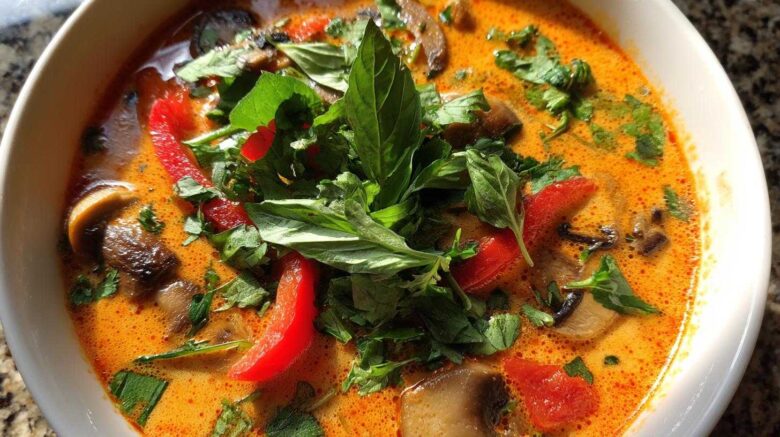 Spicy Thai Coconut Curry Soup