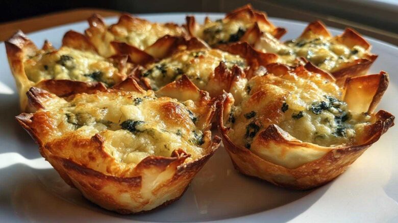 Spinach Artichoke Dip Bites