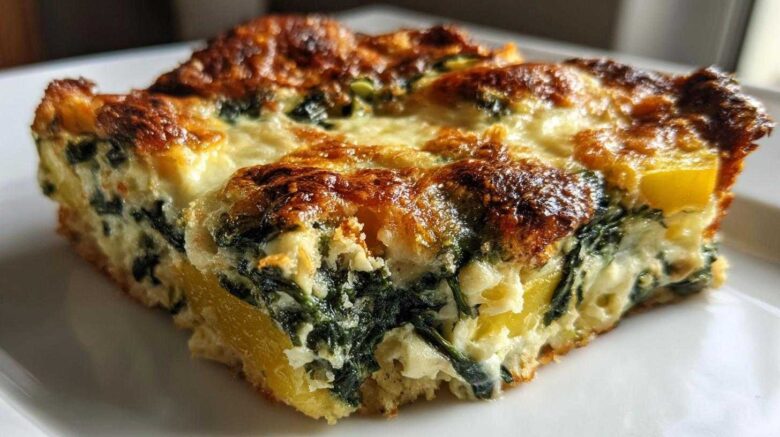 Spinach and squash casserole
