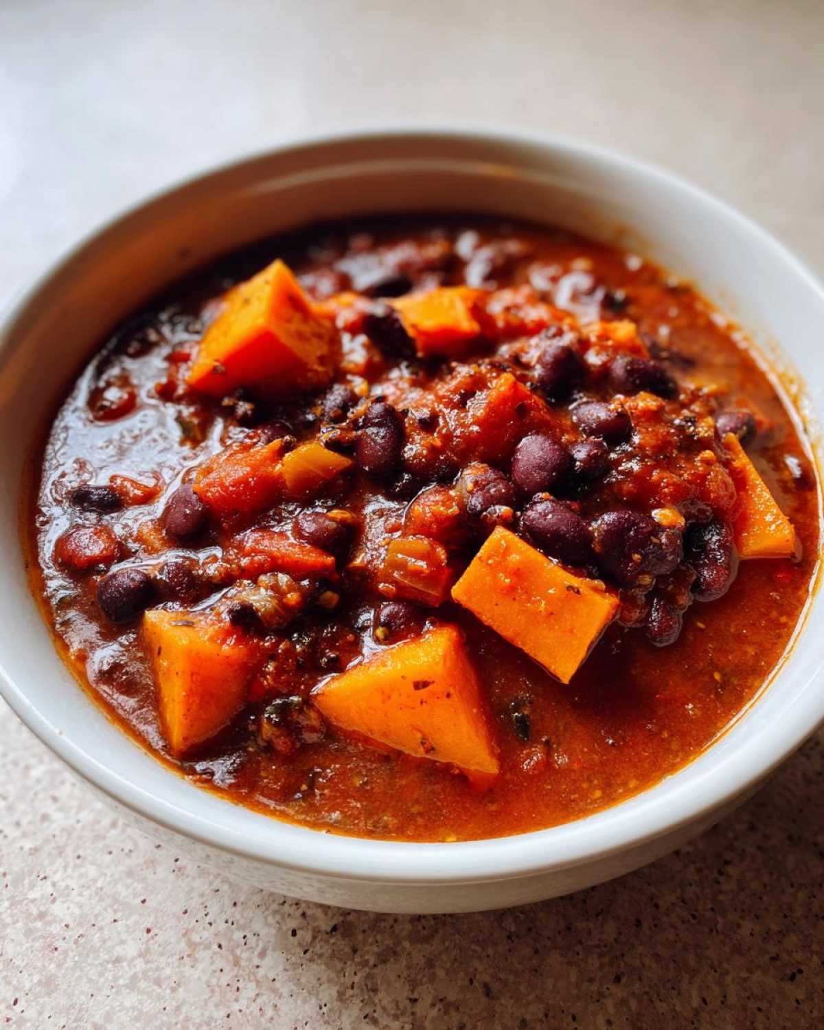 Sweet Potato Black Bean Chili - detail 2
