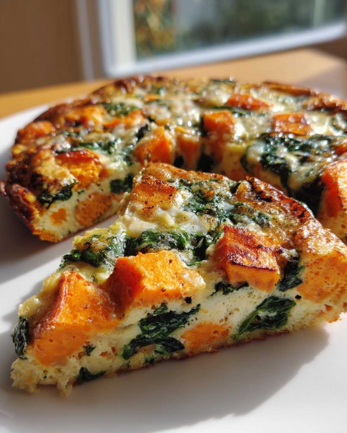 Sweet Potato and Spinach Frittata - detail 3