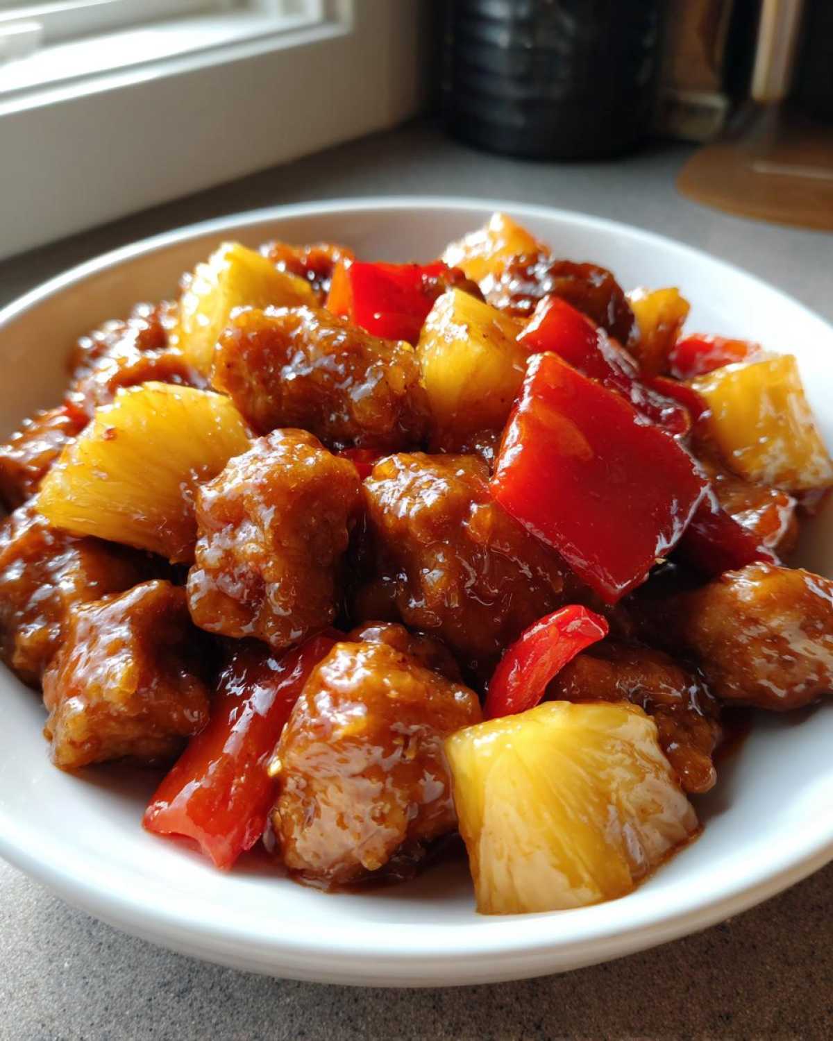 Sweet and Spicy Pineapple Pork - detail 1