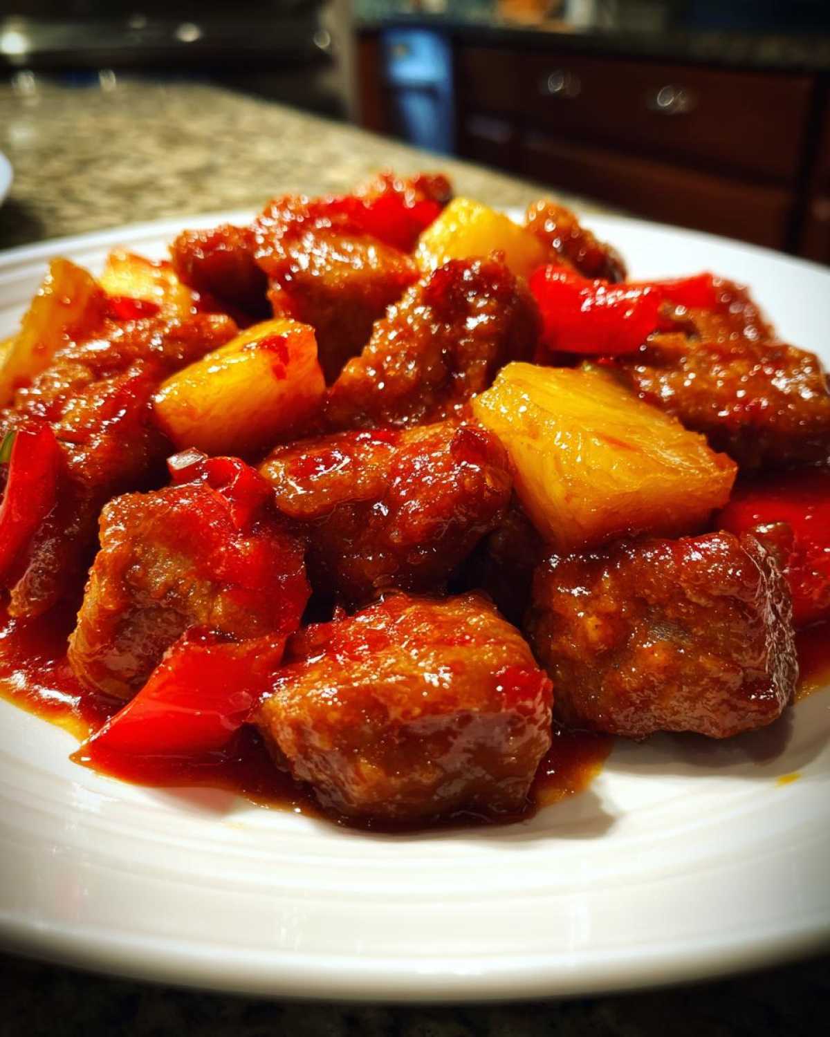 Sweet and Spicy Pineapple Pork - detail 4