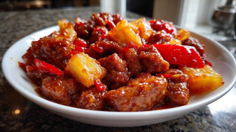 Sweet and Spicy Pineapple Pork