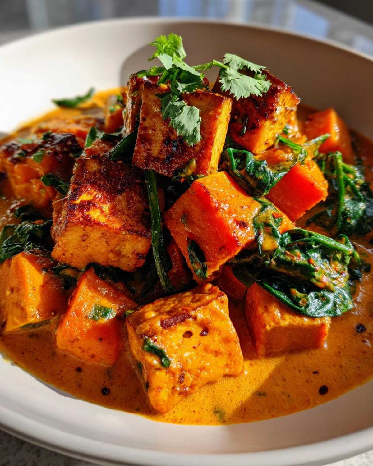Tofu and Sweet Potato Thai Curry - detail 3