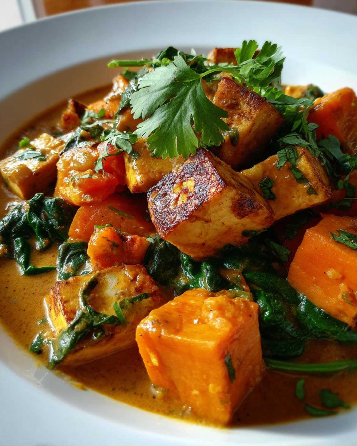 Tofu and Sweet Potato Thai Curry - detail 4
