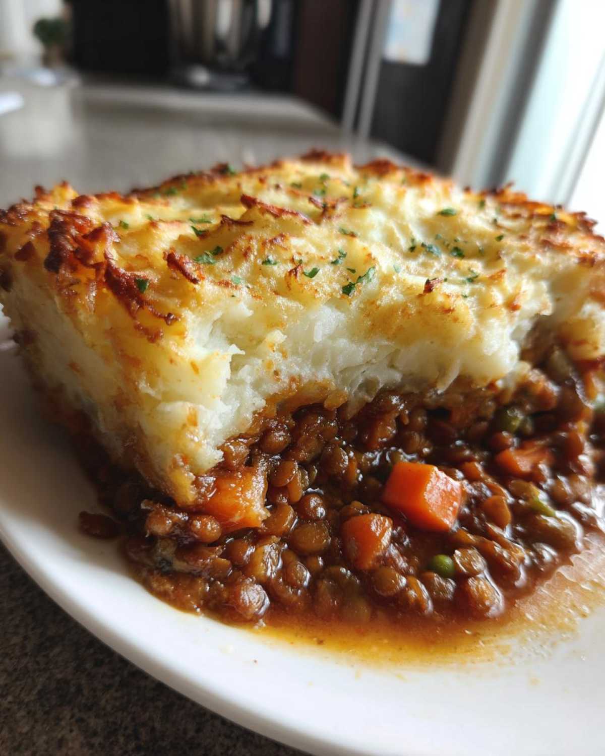 Vegan Lentil Shepherds Pie - detail 3