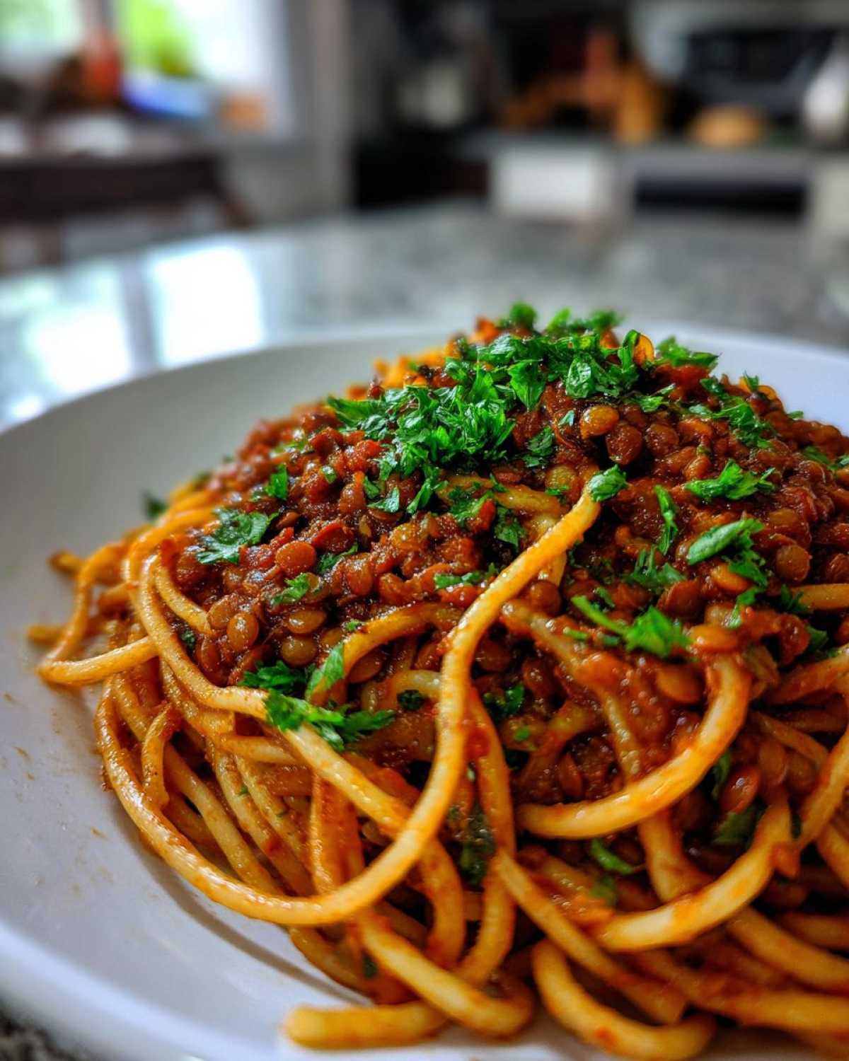 Vegetarian Lentil Bolognese - detail 3