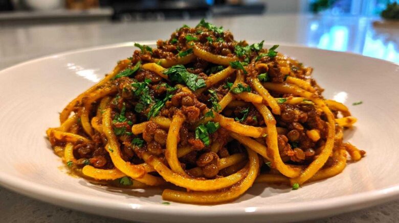 Vegetarian Lentil Bolognese