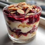 Warm Berry Almond Parfait