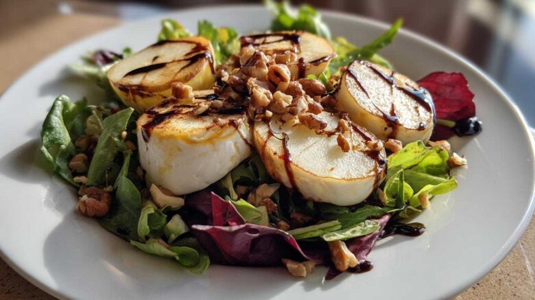 Warm Goat Cheese and Pear Salad