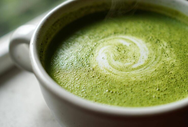 Warm Pea and Mint Soup