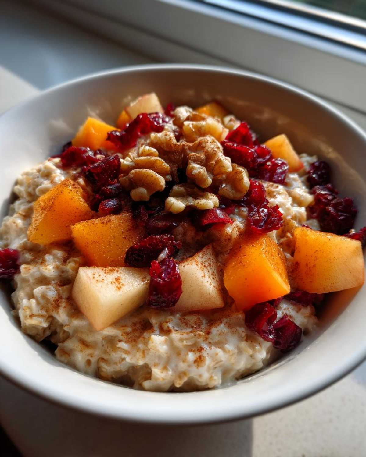 Warm Pear Cranberry Oatmeal - detail 2