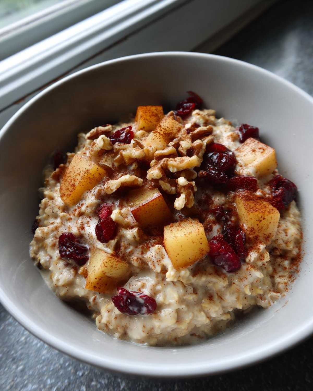 Warm Pear Cranberry Oatmeal - detail 4