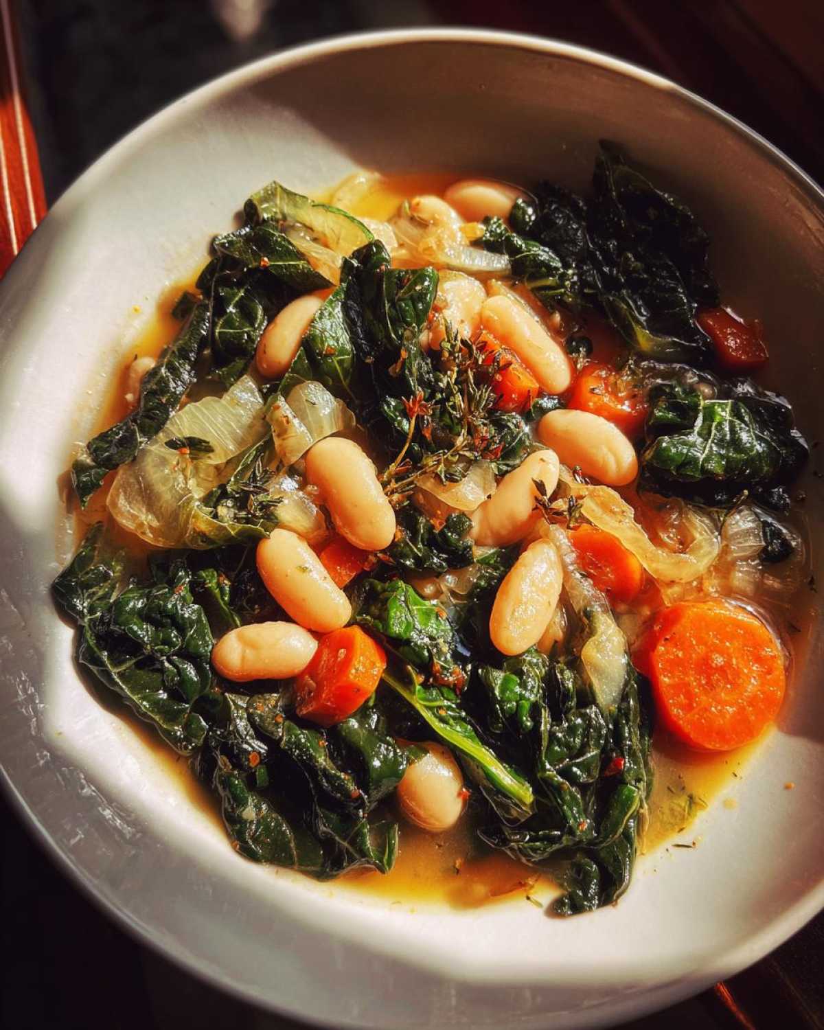 White Bean and Kale Stew - detail 1