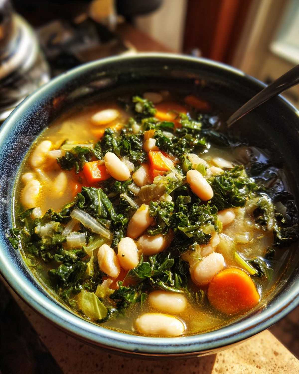 White Bean and Kale Stew - detail 2