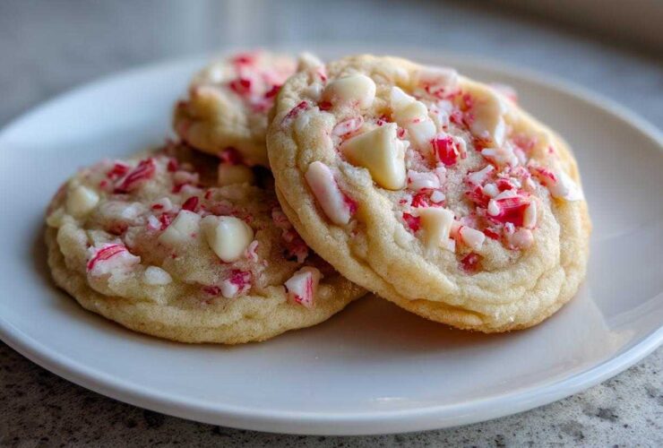 White Chocolate Peppermint Cookies